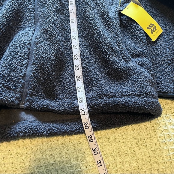 NWT All In Motion Men’s Sherpa Full Zip Hoodie Determined Blue - Picture 10 of 11